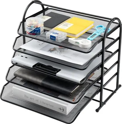 Productafbeelding van Famanu Papierorganizer, 5-laags met lades - Zwart