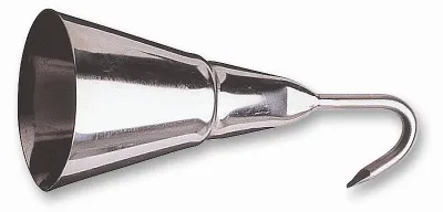 Image de Dick Schabglocke Glocke mit Haken, Kratzglocke Edelstahl, rostfrei, Hähe 16 cm