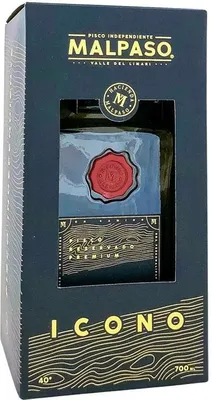 Produktbild von Pisco MalPaso Iconico (Reservado) + Box 700ml 40% Vol.