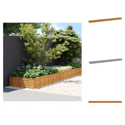 Zdjęcie produktu dla vidaXL Podwyższona grządka 960x100x36 cm ze stali Corten - Donice i doniczki