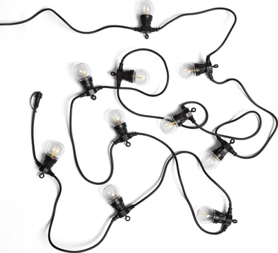Produktbild von Lichterkette Außen Easyfit 12VAC mit 10 Glühbirnen 5,65m 2700K Warmweiß