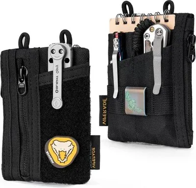 Productafbeelding van Famanu EDC-tas, opbergzak met 3 compartimenten en 2 ritsvakken - zwart