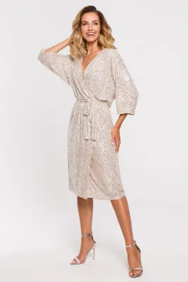 Produktbild von Made of Emotion Dámske spoločenské šaty Aithodal M653 béžová XXL