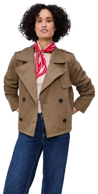 Produktbild von Street One Trenchcoat aus Velours Cinnamon Brown 42