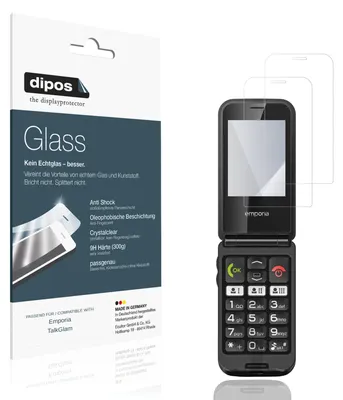 Image de 2x Protection ecrán pour Emporia TalkGlam Verre souple Film Protecteur 9H dipos