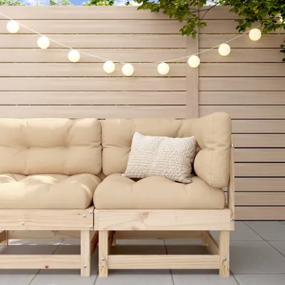Produktbild von [Home] Ecksofa mit Kissen Massivholz Kiefer , Neue Mode 2024 im häuslichen Leben