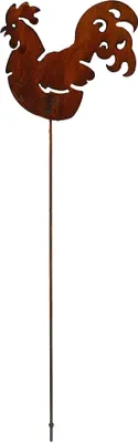 Produktbild von Rost Gartenstecker Hahn 63 cm Edelrost Gartendeko Figur Rostdeko Metall Deko