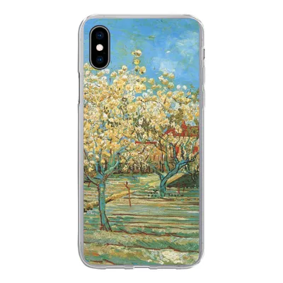 Produktbild von MuchoWow® Handyhülle Schutzhülle Hülle für iPhone Xs Blühender Obstgarten - Vincent van Gogh Silikon Softcase Handy Hülle - Handytasche
