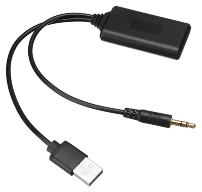 Bluetooth-AUX-Adapter für Auto, 3,5 mm Klinke, USB, 20 cm Kabel