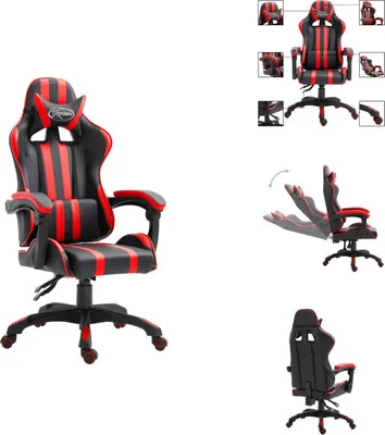 Produktbild von vidaXL Gaming-Stuhl Rot Kunstleder -  Gaming-Sessel