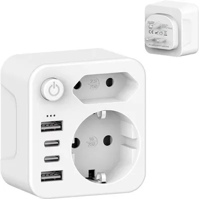 Image de Adaptateur de voyage international - Adaptateur universel - Adaptateur pour l'étranger - Adaptateur de prise - Adaptateur de voyage