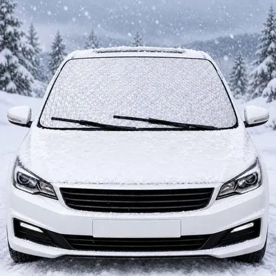 Produktbild von Windschutzscheibenabdeckung für den Winter, 150 x 100 cm, Abdeckung für die Windschutzscheibe, Autoschutzplane, Winterabdeckung für die Windschutzscheibe, Auto, Winter, groß, Schutz vor Schnee, Eis, Frost, Staub und Sonne