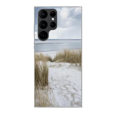 Produktbild von MuchoWow® Handyhülle Schutzhülle Hülle für Samsung Galaxy S22 Ultra Nordsee - Dünen - Wasser Silikon Softcase Handy Hülle - Abbildung