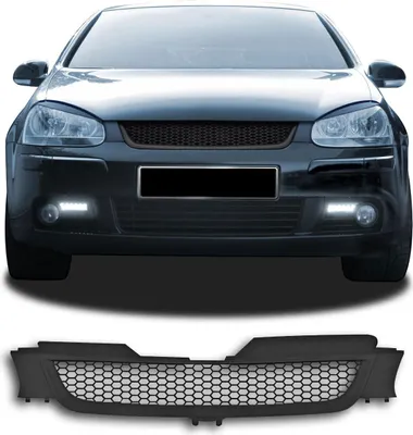 Immagine prodotto di Griglia radiatore Griglia sportiva Griglia senza emblema Nero a nido d'ape per VW Golf 5 V