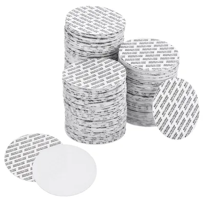 Schaumstoffdeckel-Dichtungen 72 mm, 200 Stück, selbstklebend, weiß