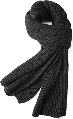 Produktbild von Schal Herren Winterschal Strickschal Uni Warmer Pure Farbe Schals
