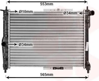 Produktbild von VAN WEZEL 81002039 Kühler Wasserkühler Motorkühler