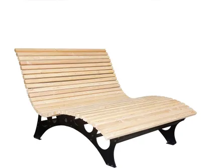 Produktbild von HOME DELUXE - Wellenholzliege TAIGA inkl. 1x Auflage- Waldsofa Schwungliege Relaxliege