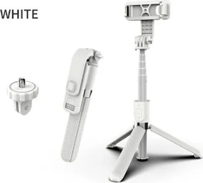 Produktbild von L03 Selfie Stick Bluetooth Stativ Faltbare Handheld Monopod Shutter Remote Kamera weiß