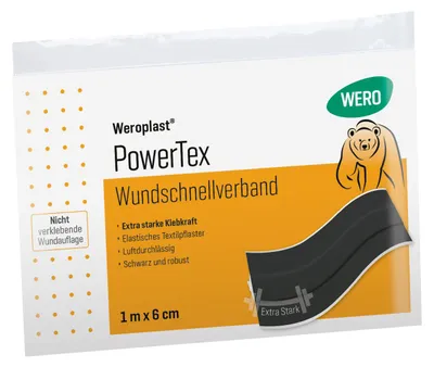 Produktbild von Weroplast PowerTex Wundschnellverband 1 m x 6 cm
