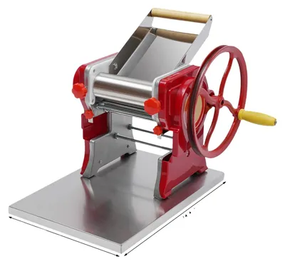 Image de Machine à pâtes, épaisseur réglable, acier inoxydable durable, couleur argent