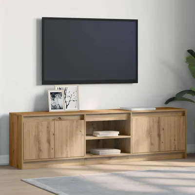 Zdjęcie produktu dla Maison Exclusive - Szafki RTV, wymiary 180 x 34 x 50 cm, kolor brązowy, materiał: płyta wiórowa