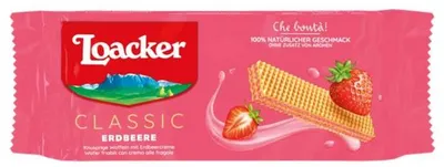 Produktbild von Loacker Classic Erdbeere 135g