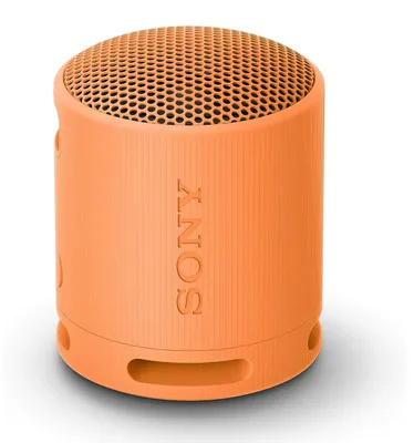 Zdjęcie produktu dla Sony SRS-XB100, Bezprzewodowy, A2DP, HFP, AAC, AVRCP, SBC, USB Type-C, Głośnik mono przenośny, Pomarańczowy, Cylidner