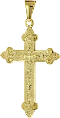 Produktbild von trendor 51998 Kreuz-Anhänger Gold 585 (14 Karat) 40 x 27 mm
