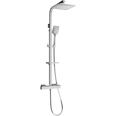 Obrázek produktu pro Mexen CQ62 odkrytý sprchový set s dešťovou sprchovou hlavicí a termostatickou sprchovou baterií, Chromovaná - 772506295-00