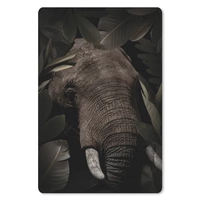 Produktbild von MuchoWow® Mauspad Mousepad Elefant - Dschungel - Pflanzen 18x27 cm - Mousepads - Maus Mat - Pad - Mausunterlage