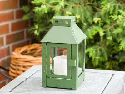 Produktbild von A2 Living Allwetter Laterne Metall Micro Grün rostfrei 25 cm Gartenlaterne