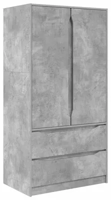 Obrázok produktu pre vidaXL Skriňa, betónovo šedá, 79,5 x 49 x 156 cm, drevotrieska