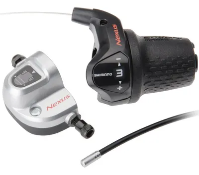 Produktbild von Shimano Turner 3 Geschwindigkeit Nexus SL -3S42E mit Kabeln und Clickbox - Black (Arbeitsplatzverpackung)