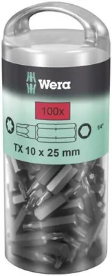 Produktbild von Wera 867/1, 100 Stück(e), Torx Plus, TX10, TX15, TX20, TX25, TX27, TX30, TX40