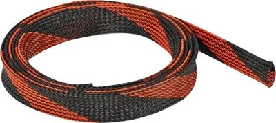 Zdjęcie produktu dla DELOCK Geflechtschlauch dehnbar 2 m x 19 mm schwarz-rot