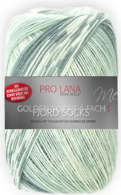 Produktbild von Pro Lana Fjord Socks 100g 185 jade-petrol-weiß Color