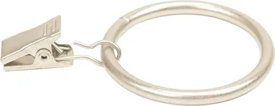Zdjęcie produktu dla EWANTO Pierścienie do zasłon 10 sztuk Srebrny mat Średnica 38 mm Pierścienie do zasłon Zestaw haczyków do zasłon Pierścień z klipsem 18 mm HH-8