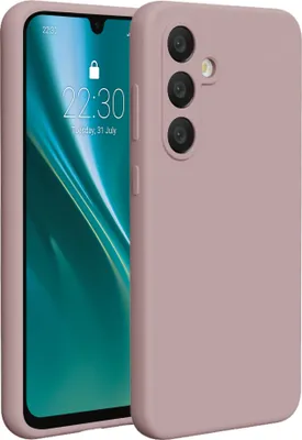 Zdjęcie produktu dla Etui silikonowe Etteri do Samsung Galaxy S24 FE w kolorze jasnoróżowym