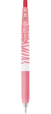 Obrázok produktu pre Gélové pero "Sarasa Clip Pastel", pastelová červená, 0,33 mm, stláčateľné, pruhované telo, ZEBRA 13985