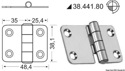 Produktbild von Scharniere 2 mm thickness Osculati 38.441.80
