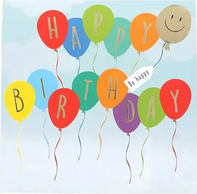 Produktbild von Depesche Geburtstagskarte Happy Birthday Be happy fröhliche Karte
