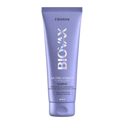 Zdjęcie produktu dla Biovax Regenerujący szampon tonujący do włosów blond i siwych, 200ml