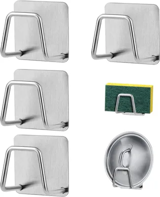 Produktbild von selbstklebende Spülbeckenschwammhalter, Schwamm-/Bürsten-/Lappenhalter, Badezimmer.