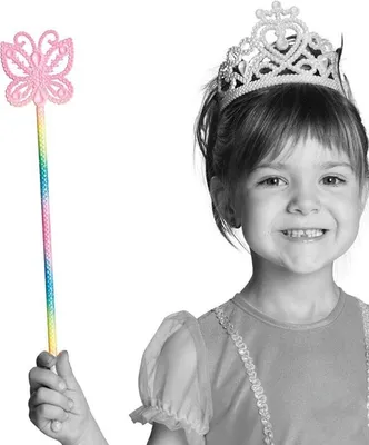 Produktbild von Regenbogenstab Stab Regenbogen regenbogenfarben Zeptar Feenstab 37cm