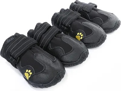 Produktbild von Hundeschuhe zum Warmhalten im Herbst und Winter, wasserdichte Hundestiefel mit Fußabdeckung für Haustiere