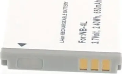 Produktbild von Akku für Canon IXUS 100IS Li-Ion 3,7 Volt 750 mAh grau.