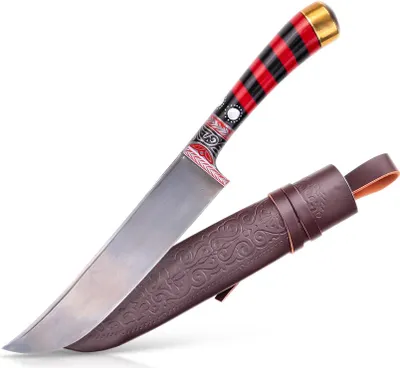 Produktbild von Usbekischer Messer – Pchak, 29 cm Hülsenstahl Kochmesser Handarbeit Küchenmesser