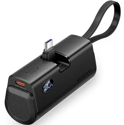 Produktbild von Powerbank Vention LED-Anzeige 4800 mAh 22,5 W FHQB0 (schwarz)