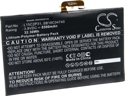 Produktbild von vhbw Akku Ersatz für Lenovo SB18C04740, L15C2P31 für Notebook (8500 mAh, 3,8 V, Li-Polymer)